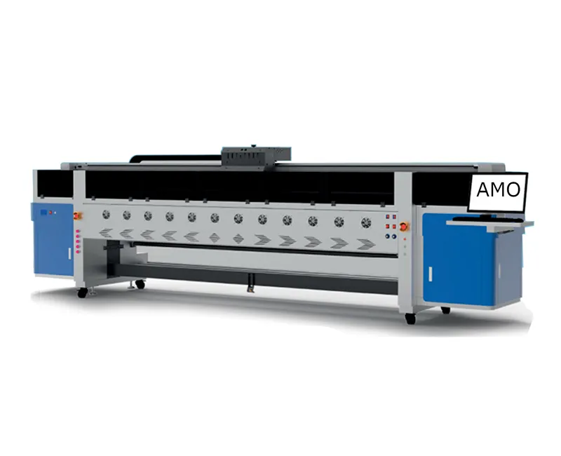 AMO Solvent Inkjet Printer AM3208K24i 3.2meters with 8 Konica 1024i Printhead