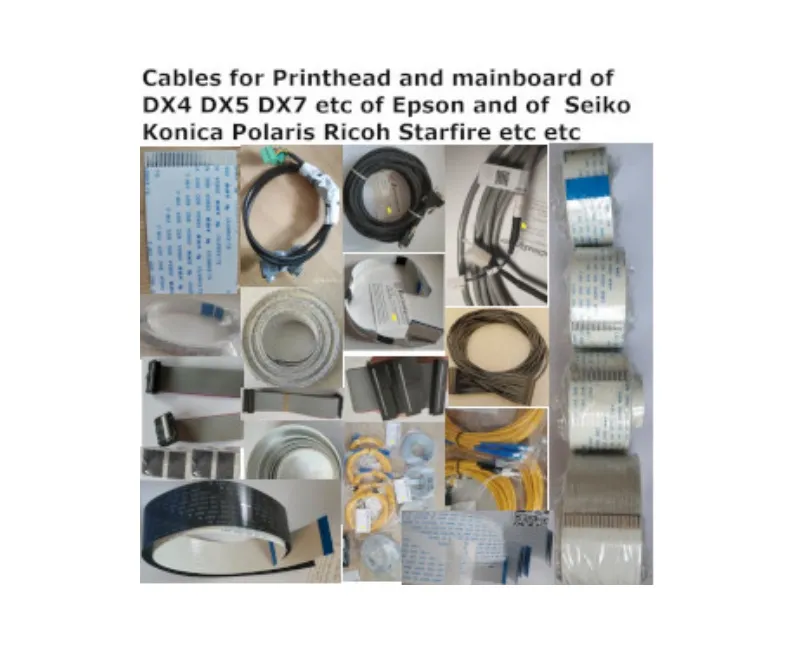 Cables of all Inkjet Printers with Printheads Epson seiko konica spectra polaris starfire ricoh kyocerra toshiha etc